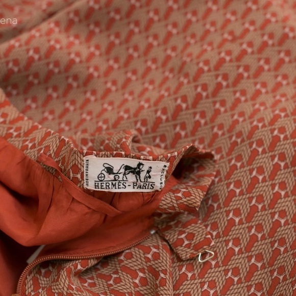 Vintage 1970’s Hermes Novelty Print Skirt - Picture 5 of 5